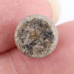 Fine 7.13Ct Natural Yellowish-Black Colored Diamond Round Brilliant Cut Diamond For Fine Jewelry 