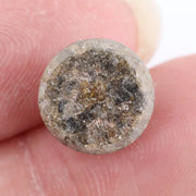 Fine 7.13Ct Natural Yellowish-Black Colored Diamond Round Brilliant Cut Diamond For Fine Jewelry 