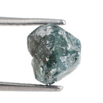 blue color rough diamonds stone unique and gems in the raw
