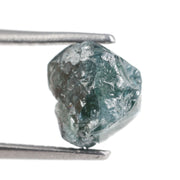 blue color rough diamonds stone unique and gems in the raw