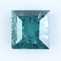 3.39 Ct Blue Table Cut Lab-Grown Diamond Loose Fancy Blue Stone for Elegant Engagement Ring
