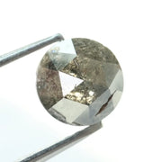 1.05Ct Grey Black Brown Natural Diamond Rose Cut Rustic Included Loose Gemstone
