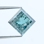 3.39 Ct Blue Table Cut Lab-Grown Diamond Loose Fancy Blue Stone for Elegant Engagement Ring