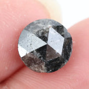 Natural 3.12Ct Diamond Round Brilliant Cut Diamond Black Colored Diamond Loose Stone For Fine Jewelry 