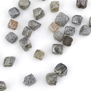 mixed color cube shaped raw diamond pieces for jewelry making