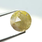 1.35 ct salt and pepper natural diamond round Rose cut grey Included rustic loose gemstone 