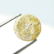 1.35 ct salt and pepper natural diamond round Rose cut grey Included rustic loose gemstone 