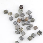 mixed color cube shaped raw diamond pieces for jewelry making