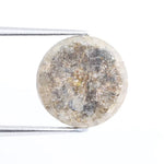 Fine 7.13Ct Natural Yellowish-Black Colored Diamond Round Brilliant Cut Diamond For Fine Jewelry 