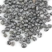 grey raw diamond specimen with natural rough uncut surface for collectors