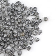 grey raw diamond specimen with natural rough uncut surface for collectors