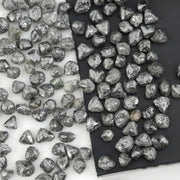 grey raw diamond specimen with natural rough uncut surface for collectors