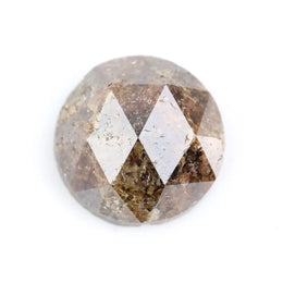 4.66Ct Natural Brownish- Black Colored Diamond Polised Diamond Round Brilliant Cut Diamond For Custom Ring 