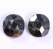 6.16 Ct Black Colored Diamond Use For Jewerly Oval Cut Diamond Pair Unique Diamond Salt And Pepper 