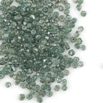 green CVD diamond beads in rough lab grown form for custom jewelry designs