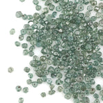 green CVD diamond beads in rough lab grown form for custom jewelry designs