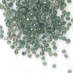 green CVD diamond beads in rough lab grown form for custom jewelry designs