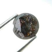 1.06ct grey black natural diamond rose cut rustic included loose diamond For handmade jewelry