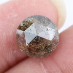 4.66Ct Natural Brownish- Black Colored Diamond Polised Diamond Round Brilliant Cut Diamond For Custom Ring 