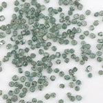 green CVD diamond beads in rough lab grown form for custom jewelry designs