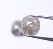 1.85 Ct Cushion Cut Diamond Pair Salt And Pepper Diamond Pair Use For Jewerly Unique Diamond Grey Colored Diamond 