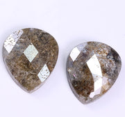 3.32 Ct Brown Colored Diamond Pear Cut Diamond Pair Salt And Pepper Diamond Use For Jewerly Unique Diamond 