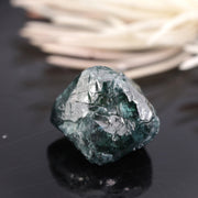blue color raw rough diamond and raw white diamond