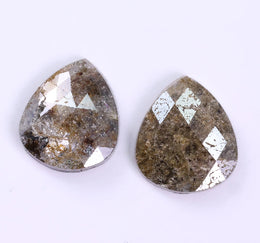 3.32 Ct Brown Colored Diamond Pear Cut Diamond Pair Salt And Pepper Diamond Use For Jewerly Unique Diamond 
