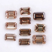 Brown Emerald Cut Lab Grown Diamond, Fancy CVD Loose Step Cut Diamond , Perfect for One Of a Kind Handmade Designs , Eco Friendly Diamonds