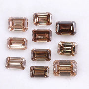 Brown Emerald Cut Lab Grown Diamond, Fancy CVD Loose Step Cut Diamond , Perfect for One Of a Kind Handmade Designs , Eco Friendly Diamonds