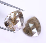 3.32 Ct Brown Colored Diamond Pear Cut Diamond Pair Salt And Pepper Diamond Use For Jewerly Unique Diamond 