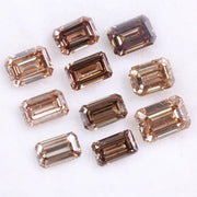 Brown Emerald Cut Lab Grown Diamond, Fancy CVD Loose Step Cut Diamond , Perfect for One Of a Kind Handmade Designs , Eco Friendly Diamonds