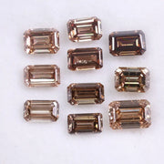 Brown Emerald Cut Lab Grown Diamond, Fancy CVD Loose Step Cut Diamond , Perfect for One Of a Kind Handmade Designs , Eco Friendly Diamonds