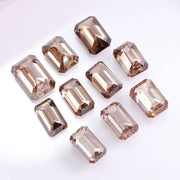 Brown Emerald Cut Lab Grown Diamond, Fancy CVD Loose Step Cut Diamond , Perfect for One Of a Kind Handmade Designs , Eco Friendly Diamonds