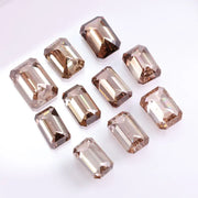 Brown Emerald Cut Lab Grown Diamond, Fancy CVD Loose Step Cut Diamond , Perfect for One Of a Kind Handmade Designs , Eco Friendly Diamonds