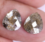 3.32 Ct Brown Colored Diamond Pear Cut Diamond Pair Salt And Pepper Diamond Use For Jewerly Unique Diamond 