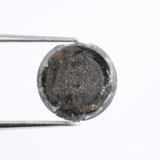 Natural 3.73Ct Loose Black Diamond Polised Diamond Round Brilliant Cut Diamond Use For Custom Jewelry Making 