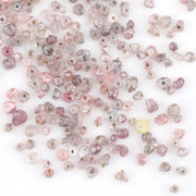 pink lab grown diamond beads with a rough CVD surface for jewelry making