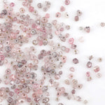 pink lab grown diamond beads with a rough CVD surface for jewelry making