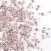 pink lab grown diamond beads with a rough CVD surface for jewelry making