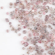 pink lab grown diamond beads with a rough CVD surface for jewelry making