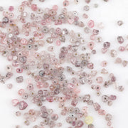 pink lab grown diamond beads with a rough CVD surface for jewelry making