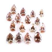 Brown Pear Lab Grown Diamond – 2–5 mm CVD Pear Cut Loose Fancy Color Diamond for Jewelry, Engagement Rings & Custom Fine Jewelry