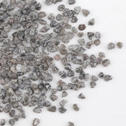grey earth mined diamond with a natural uncut rough surface for jewelry making