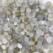 round natural diamond slices in mixed colors with uncut rough surfaces for jewelry designs