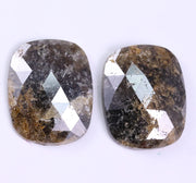 5.05 Ct Black Yellow Colored Diamond Use For Jewerly Oval Cut Diamond Pair Salt And Pepper Diamond Unique Diamond 