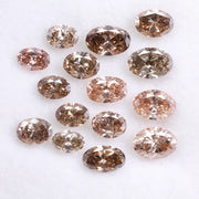 Oval Cut Lab Grown Diamond , 2 to 6 mm Oval Cut CVD Diamond, Brown Lab Created Diamond Loose CVD Diamond , CVD Diamond Ring