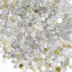 round natural diamond slices in mixed colors with uncut rough surfaces for jewelry designs