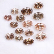 Oval Cut Lab Grown Diamond , 2 to 6 mm Oval Cut CVD Diamond, Brown Lab Created Diamond Loose CVD Diamond , CVD Diamond Ring