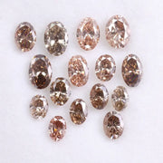 Oval Cut Lab Grown Diamond , 2 to 6 mm Oval Cut CVD Diamond, Brown Lab Created Diamond Loose CVD Diamond , CVD Diamond Ring